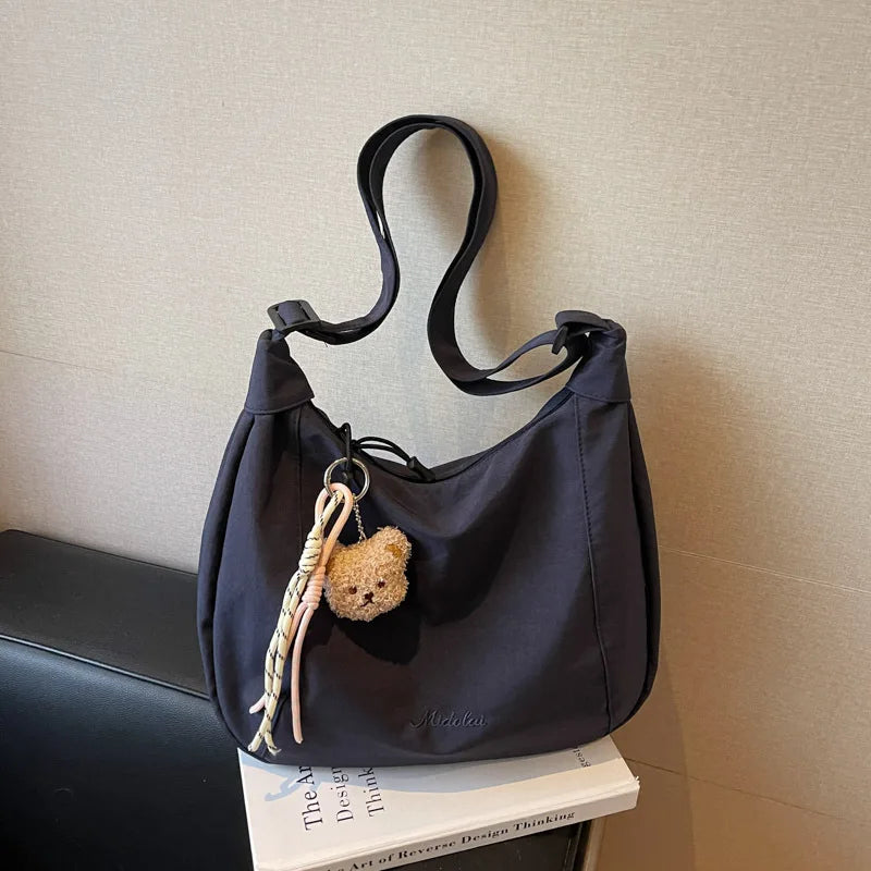 Japanese Canvas Tote Bag – Large Shoulder & Crossbody Bag