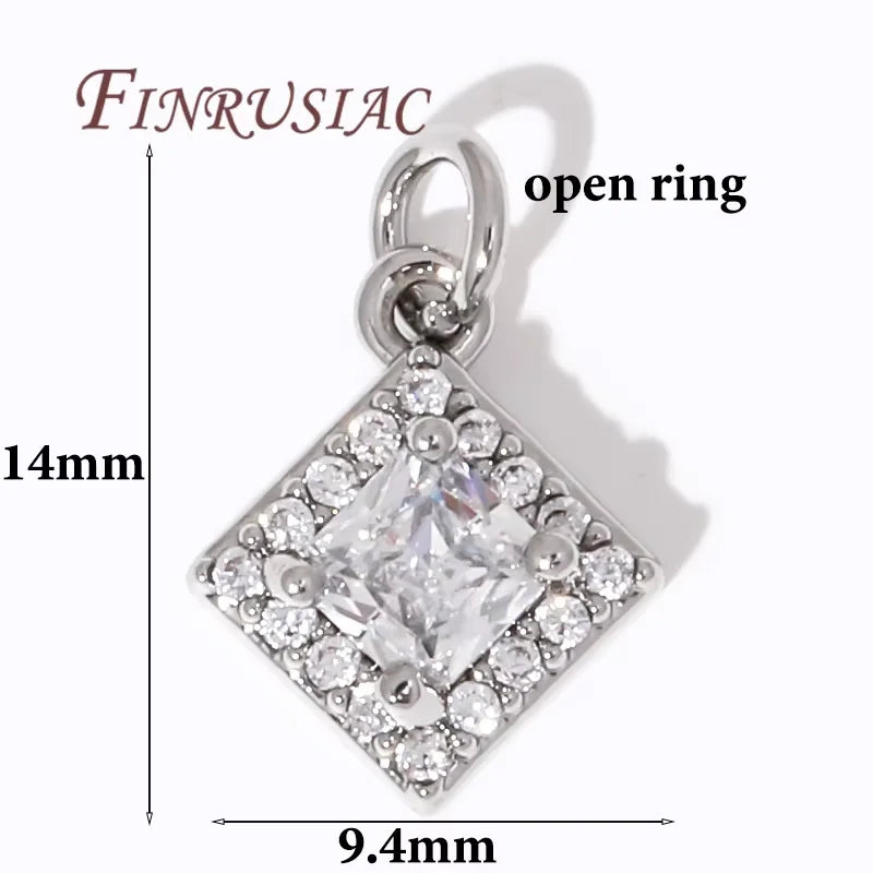 18K Gold Plated Natural Stone Charms – DIY Jewelry Pendants