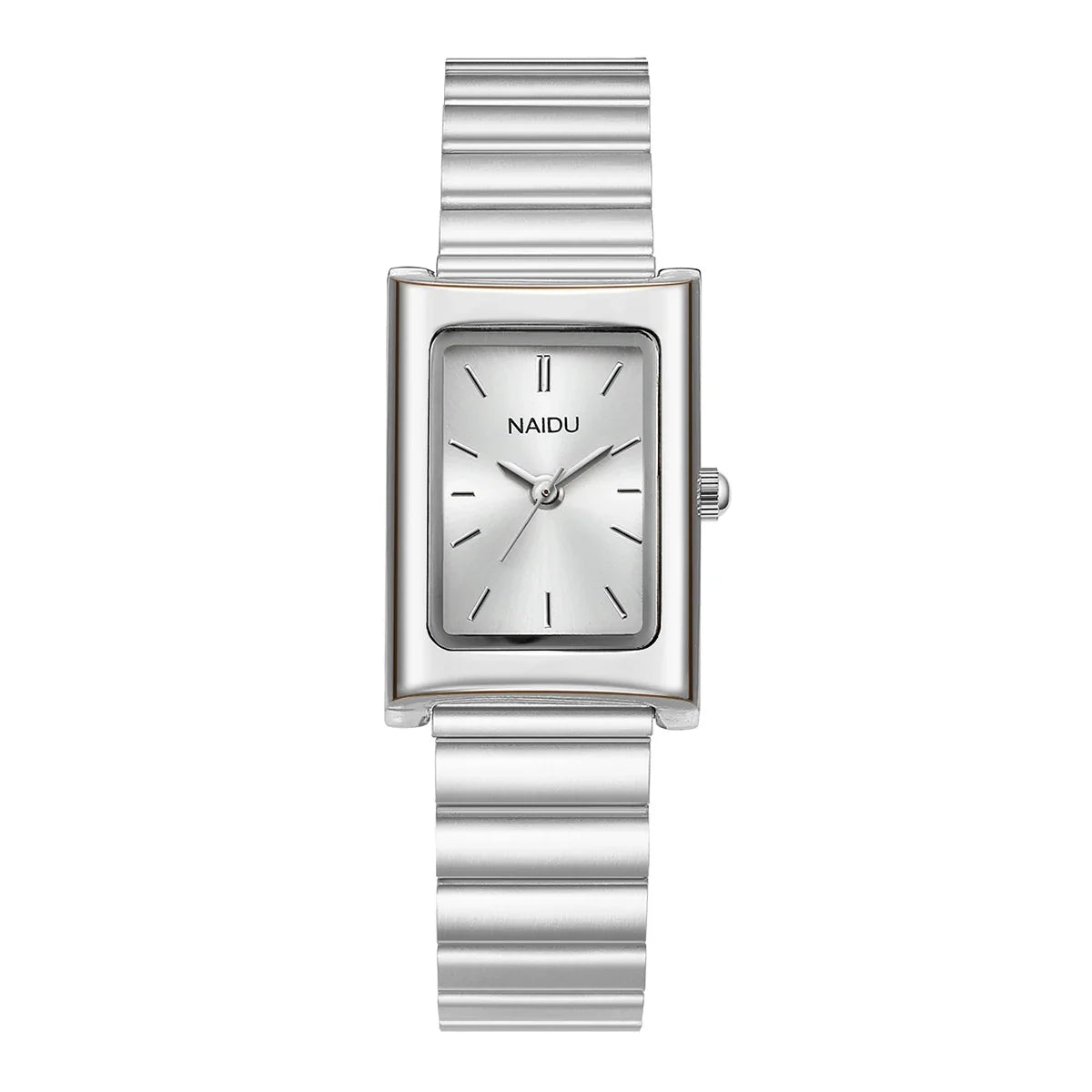 Women's Vintage Rectangular Quartz Watch – Steel Strap Retro