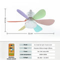 LED 40W Ceiling Fan Light E27 Remote Dimmable – Nixie