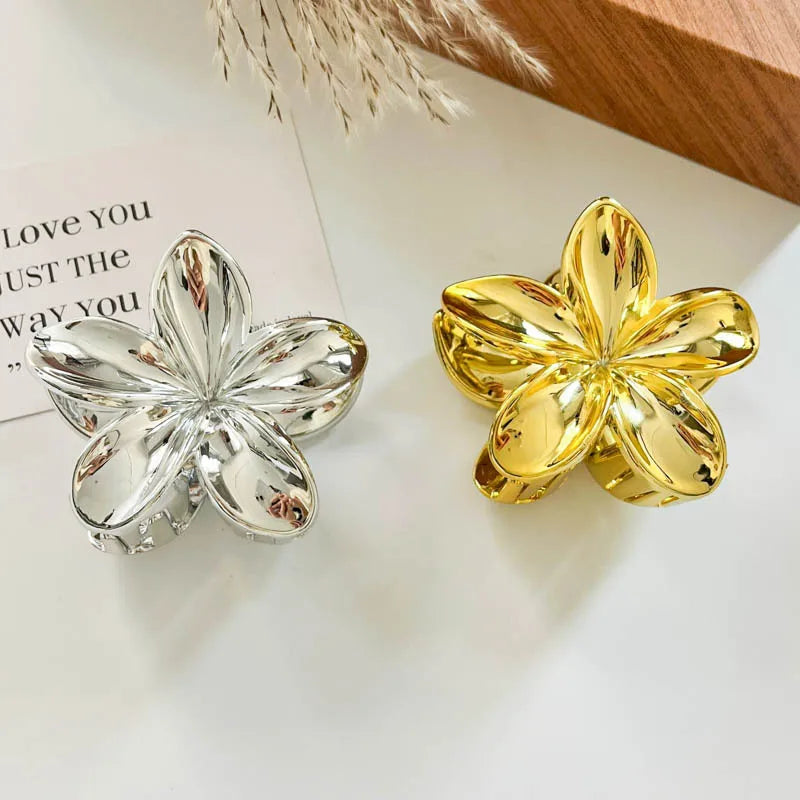 Korean Hawaiian Gradient Flower Hair Claw Clip for Women