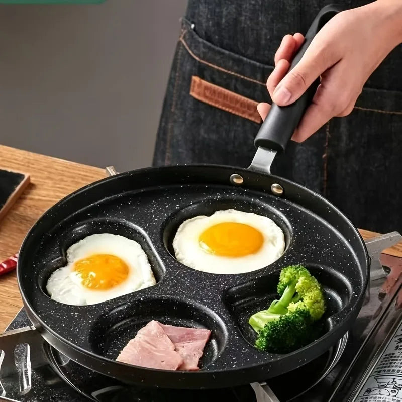 Non-Stick Divided Skillet – Heart & Round Pancake Pan