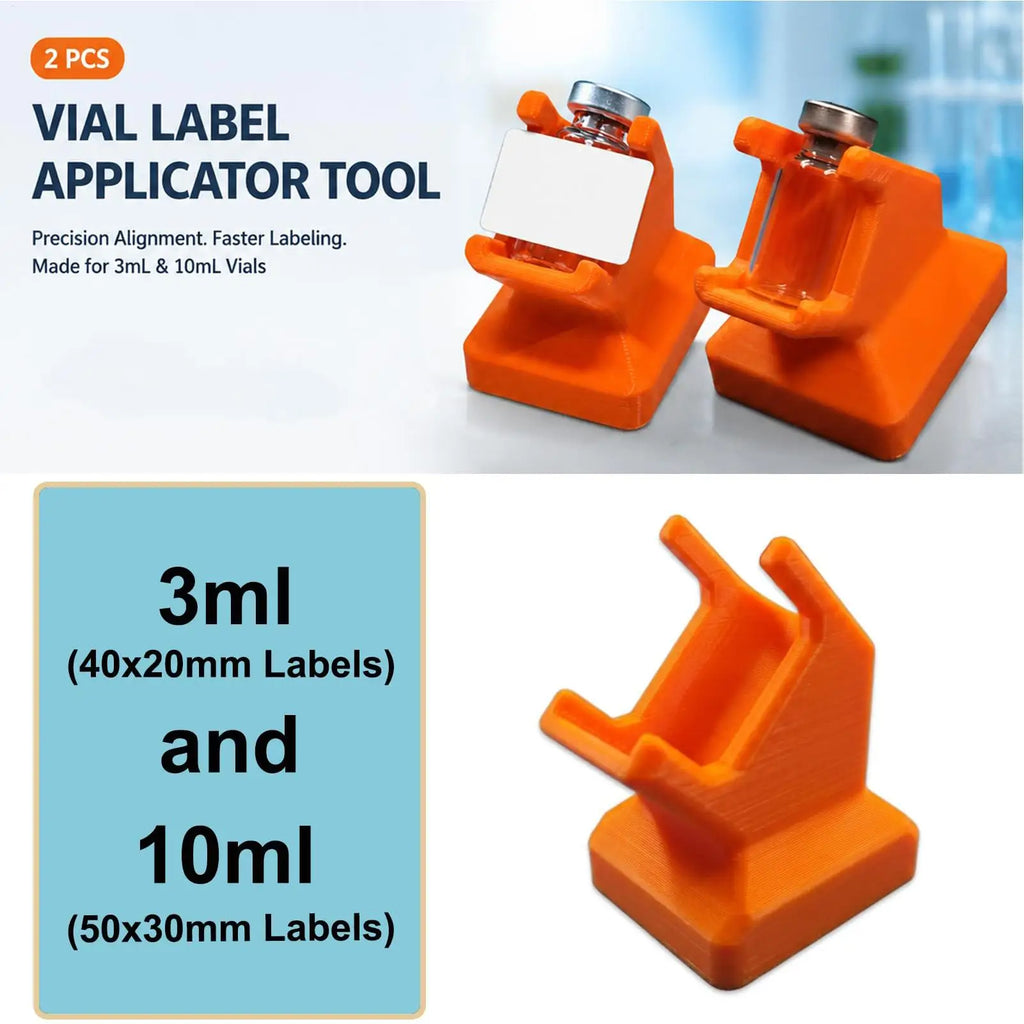 Vial Label Applicator 2-Pack – 3ml & 10ml Desktop Tool