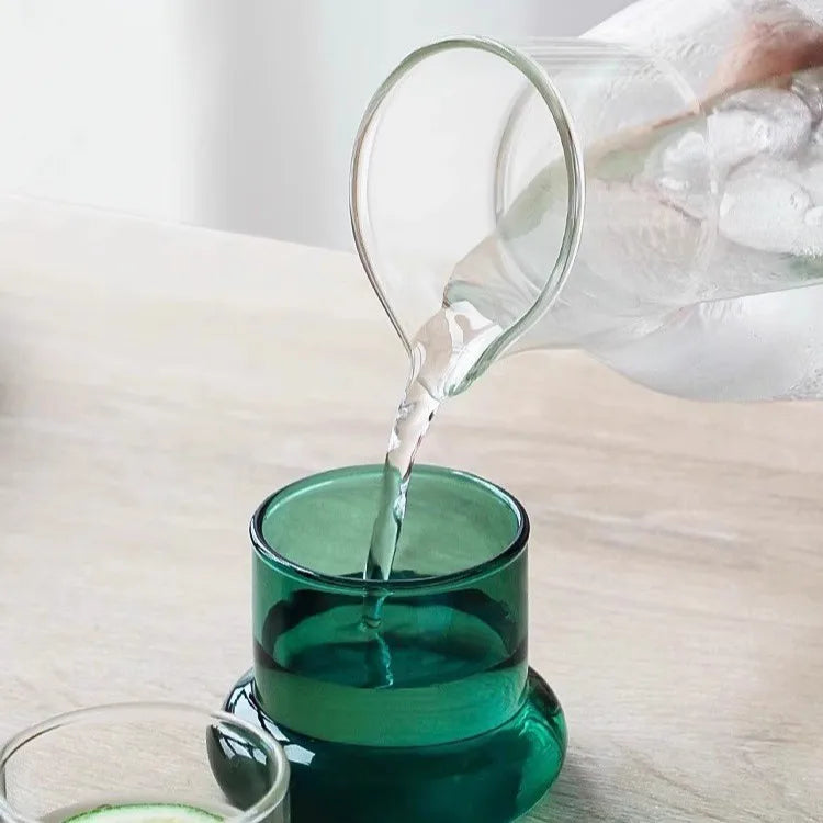 Borosilicate Glass Tea Pot with Colorful Lid | Large Capacity