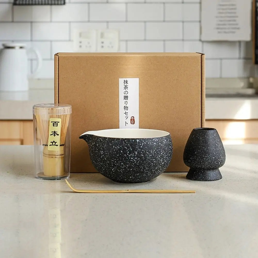 Japanese Matcha Tea Set – Bamboo Whisk, Bowl & Accessories