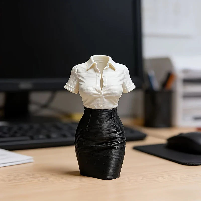 3D Printed Half-Body Statue Vase | Creative Desk Art Decor
