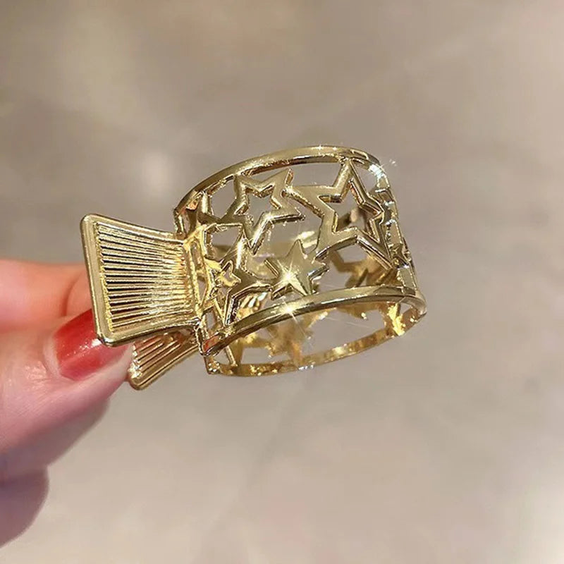 Metal Hair Claw Clip – Korean Ponytail Hairpin for Women