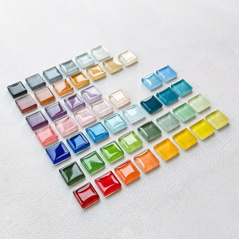 Crystal Mosaic Tiles 1.5cm – 50 Colors 200g DIY Craft Pack