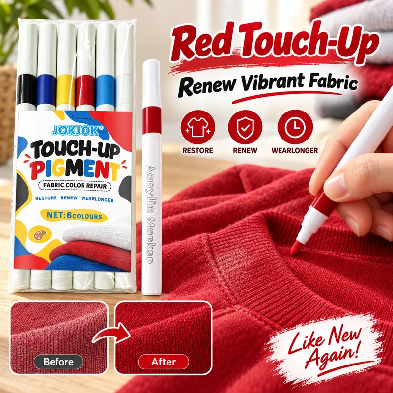 6-Color Acrylic Marker Set with Transparent Storage Box