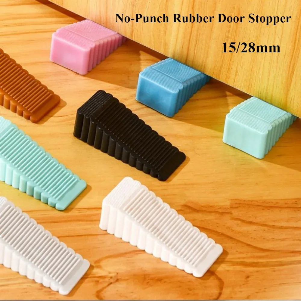 Silicone Door Stop Wedge – No-Drill Rubber Floor Stopper