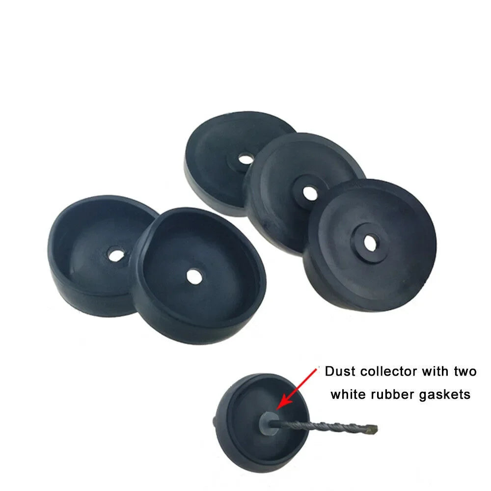 5-Pack Silicone Drill Dust Collector Cover | Power Tool Accessory