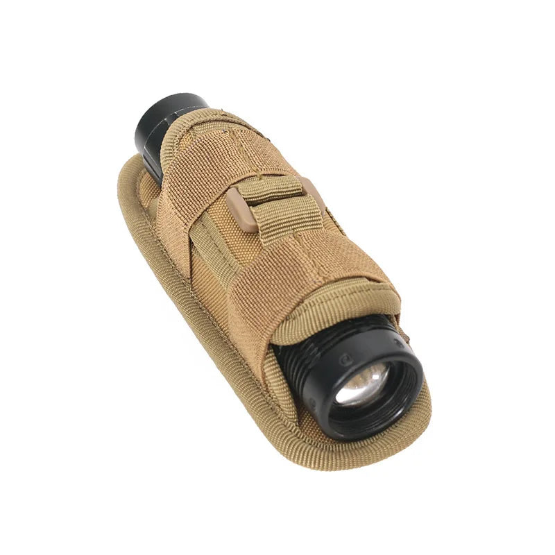 360° Rotatable Nylon Flashlight Holster Waist Pouch Bag