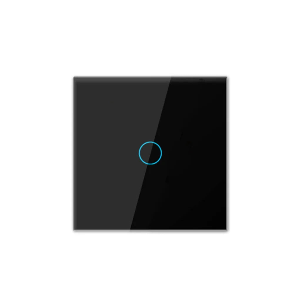Crystal Glass LED Touch Wall Switch 1/2/3 Gang EU 100-240V