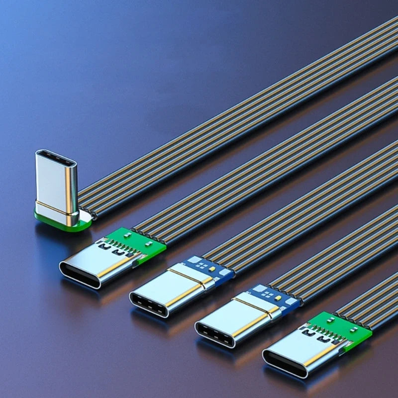 Thin Flat USB-C Cable 20W Fast Charge 480Mbps | 8 Lengths