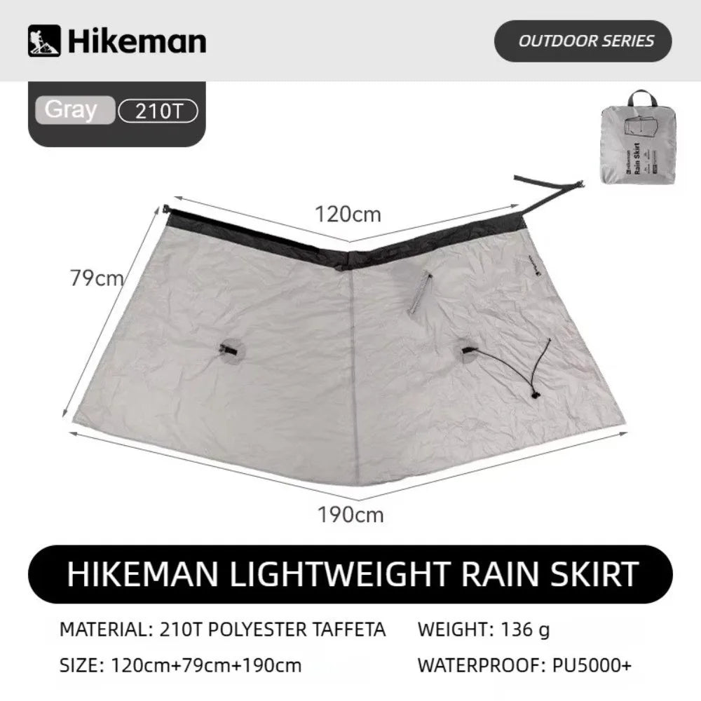 3-in-1 Ultralight Hiking Rain Skirt – Waterproof Poncho