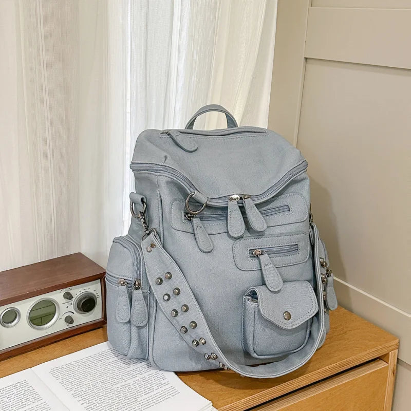 Women's Soft Leather Large Backpack – Travel & Commuter Bag