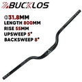 BUCKLOS MTB Handlebar 7075 Aluminum 720mm/800mm Riser Bar
