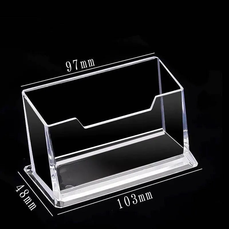 Acrylic Business Card Holder Clear Desktop Display Stand