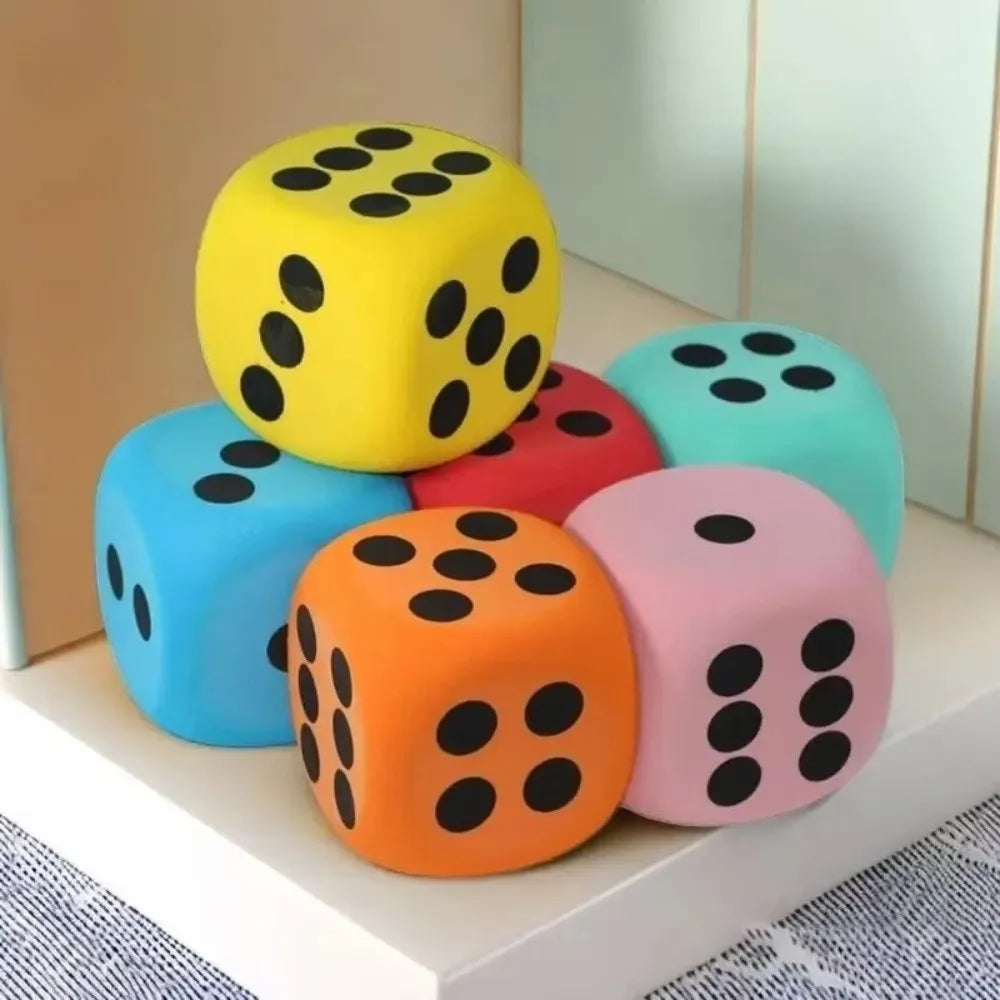 Large Foam Dice 60/80mm – Math Teaching Aid & Board Game