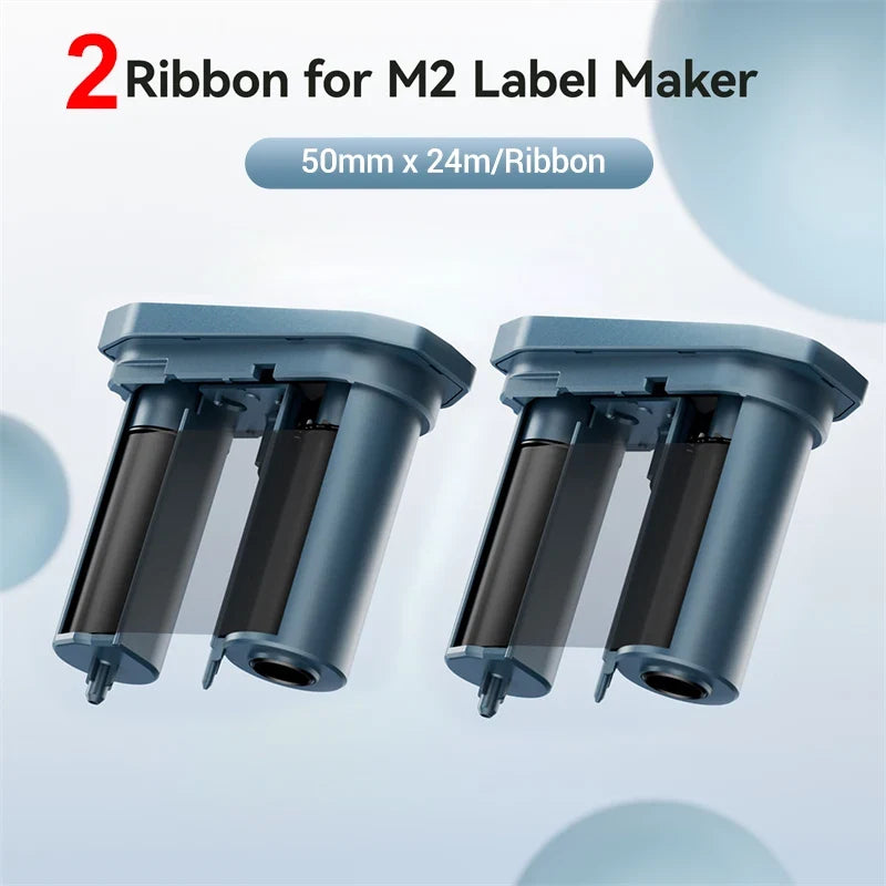 Niimbot M2 Carbon Ribbon 2-Pack | Black Red Gold Blue White