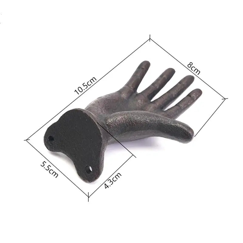 Vintage Iron Hat Hook – Decorative Wall Hanger for Home