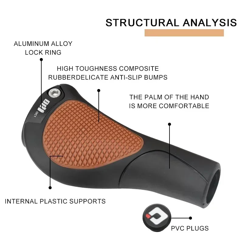 ODI Lock-On Ergonomic MTB Bicycle Grips – Aluminum & Rubber