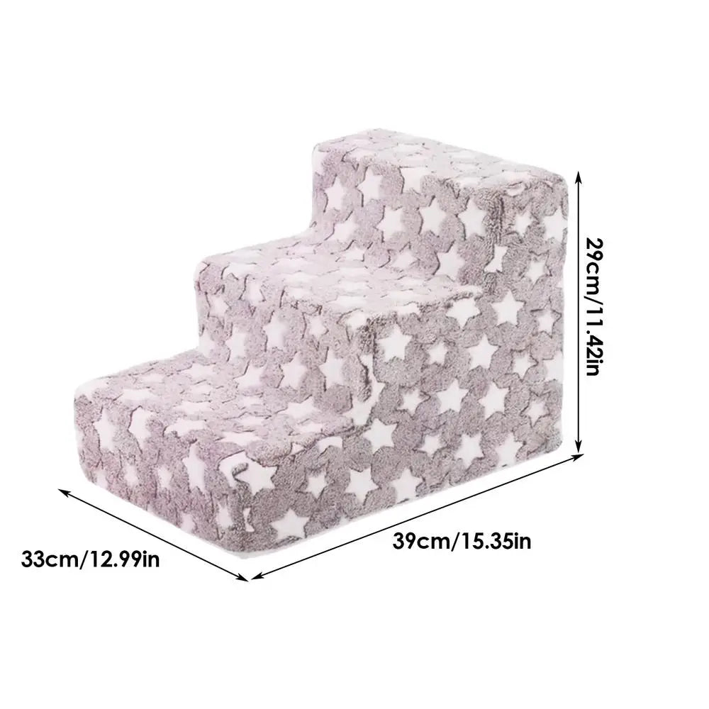 Washable Non-Slip Dog Stairs – Pet Steps for Sofa & Bed