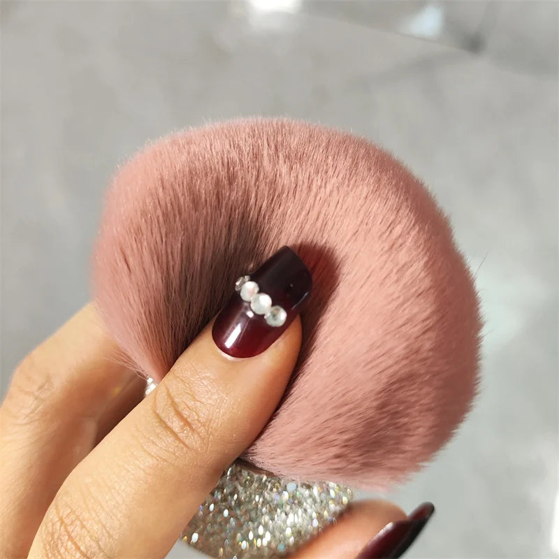 Diamond Handle Mushroom Head Powder & Blush Makeup Brush