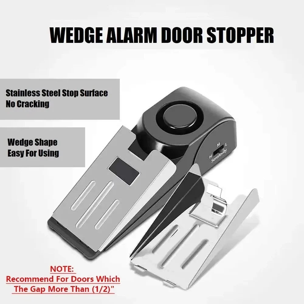 Wedge Door Stop Alarm – 120dB Portable Security Alert