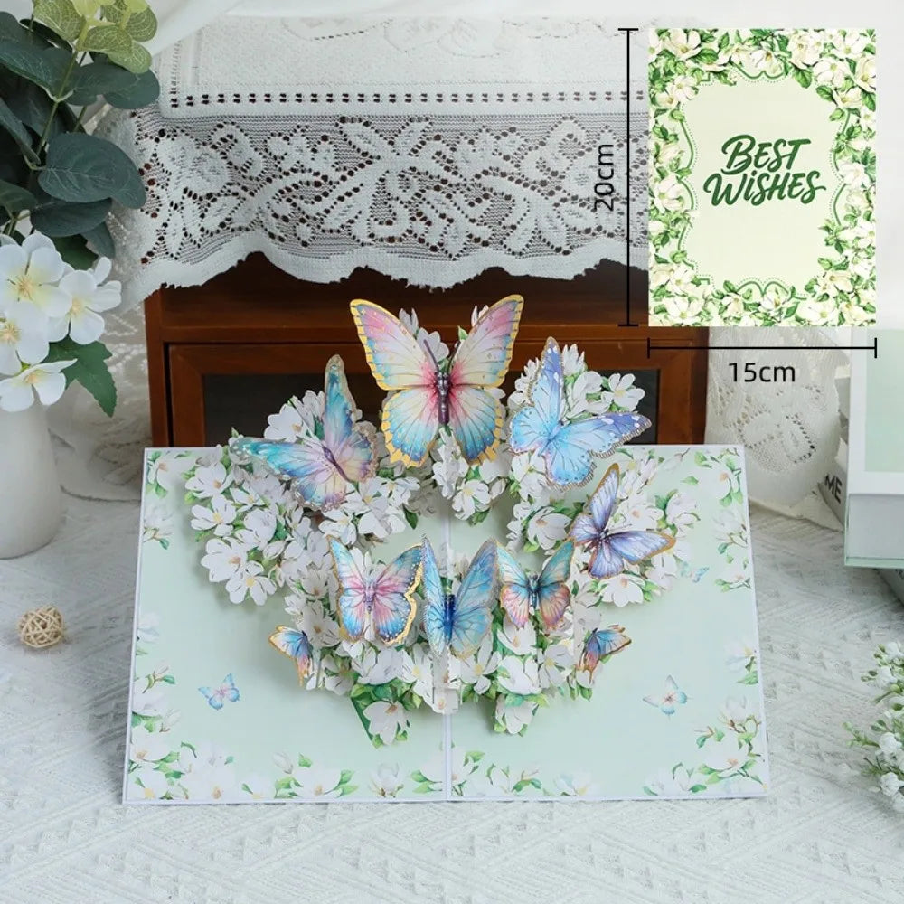 3D Pop-Up Flower Bouquet Greeting Card | Handmade Paper Art