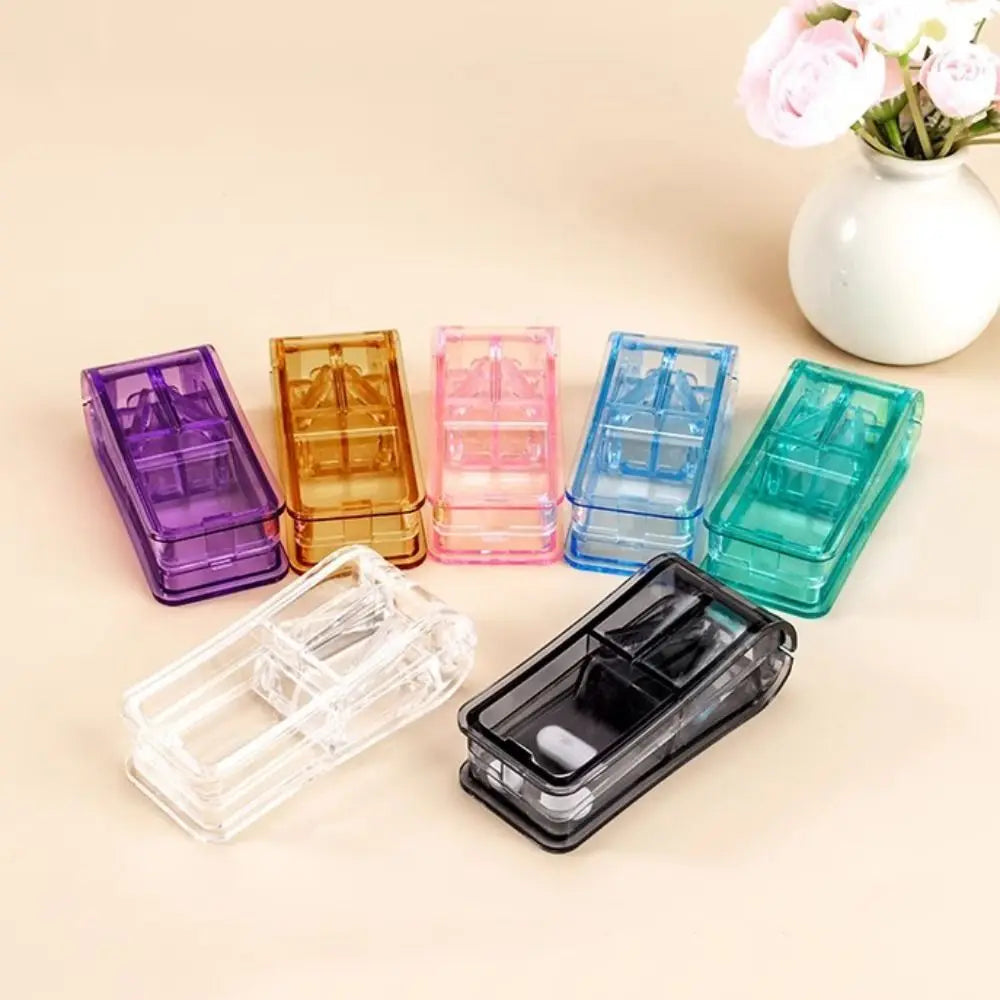 Portable 2-in-1 Tablet Cutter & Pill Storage Case
