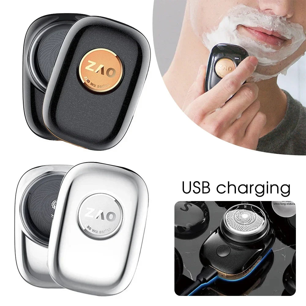 SAMVI Mini Portable USB Electric Shaver – Wet & Dry Beard Razor