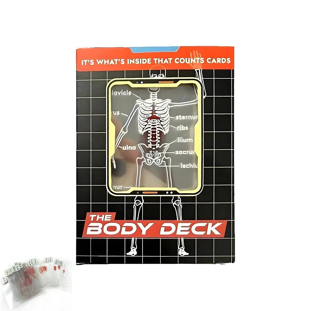 Human Anatomy Transparent Playing Cards – 3D Body Deck