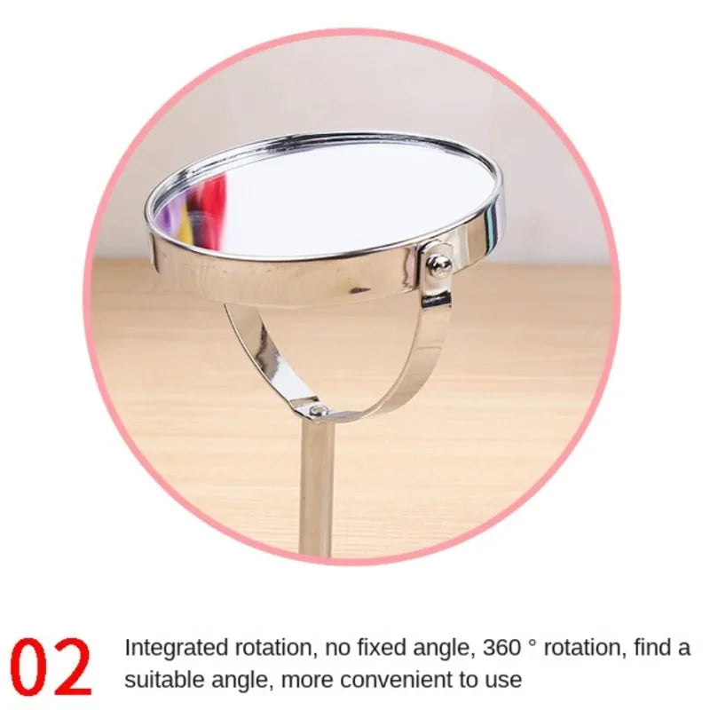 3-Inch Double Sided Rotating Desktop Vanity Makeup Mirror