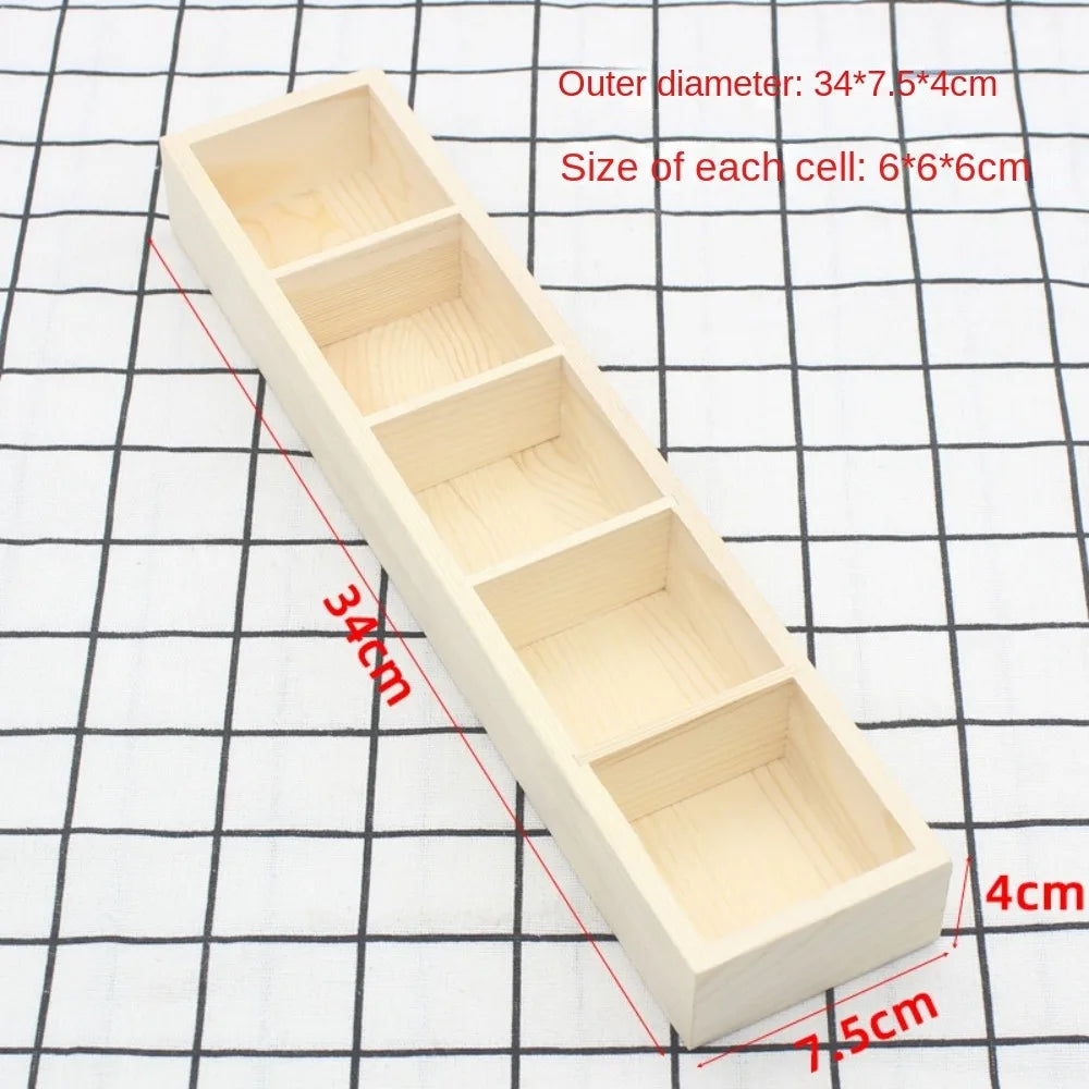 Solid Wood Tea Bag Holder – Retro Vintage Desktop Organizer
