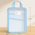 A4 Mesh Stationery Bag – 3-Layer Zipper, Large Capacity