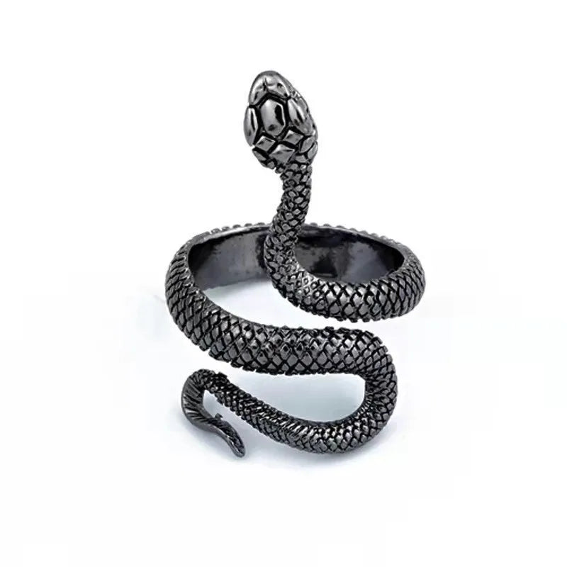 Vintage Punk Dragon Snake Tiger Adjustable Ring | Unisex