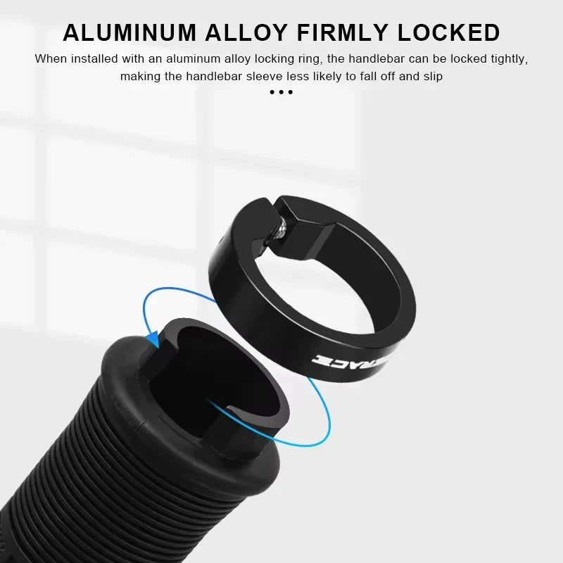 MTB Handlebar Grips Aluminum Lock-On Non-Slip Bike Grips 133mm