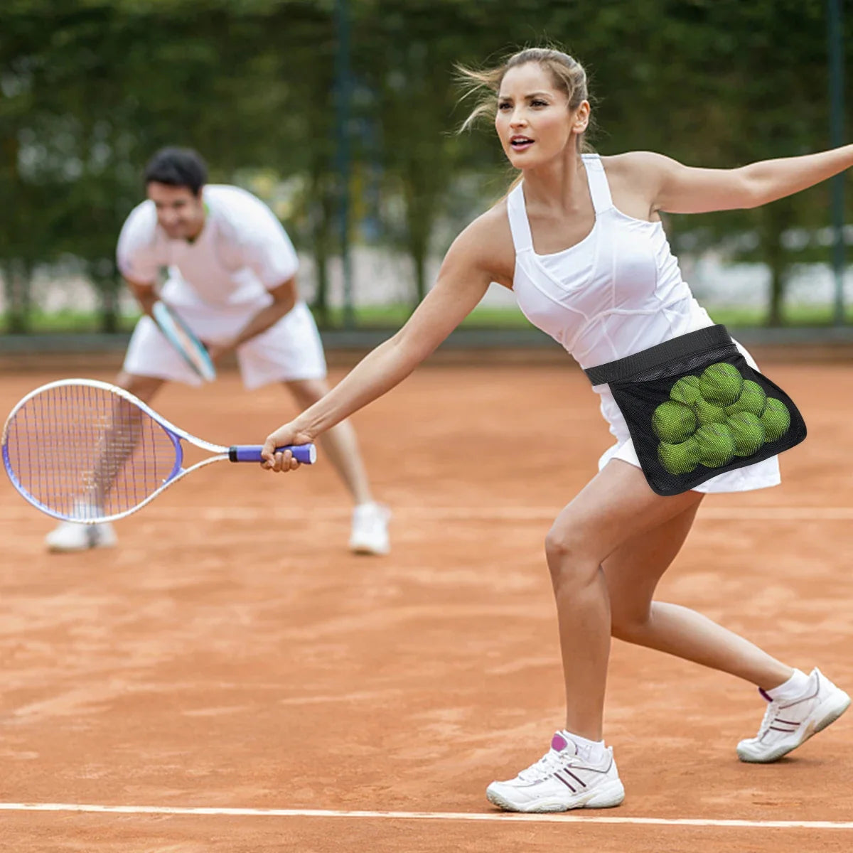 Tennis Ball Waist Bag – Adjustable Oxford Cloth Ball Holder