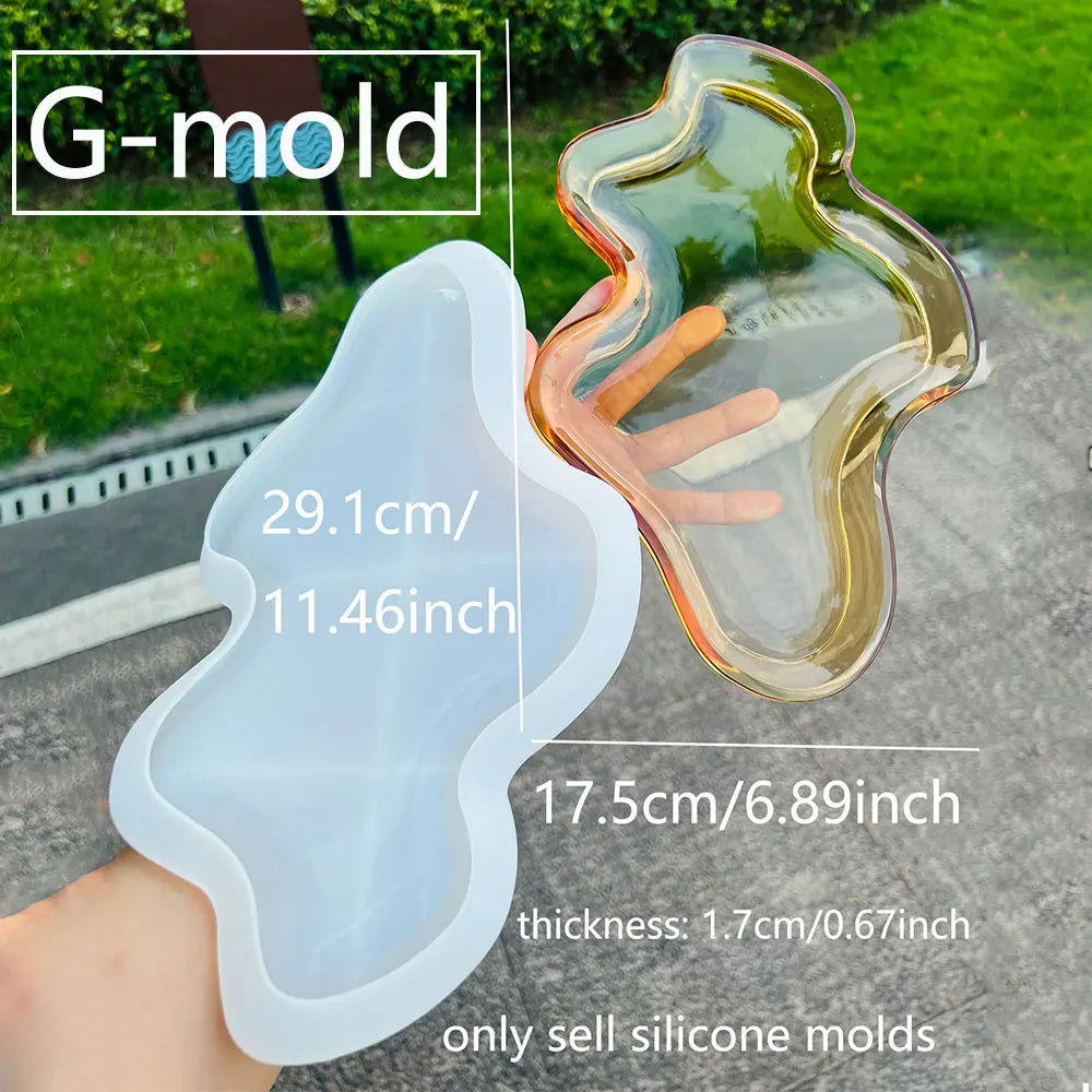 Silicone Tray Mold – Cloud Plum Blossom Round Resin DIY