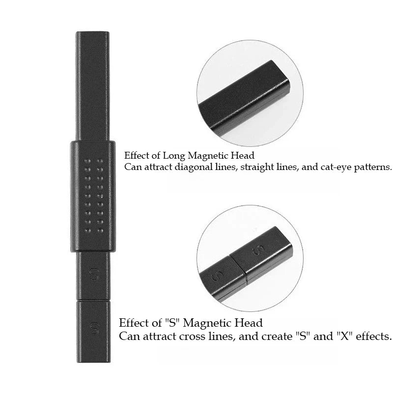 Double-Headed Cat Eye Nail Magnet 3D Tool for Gel Polish Art