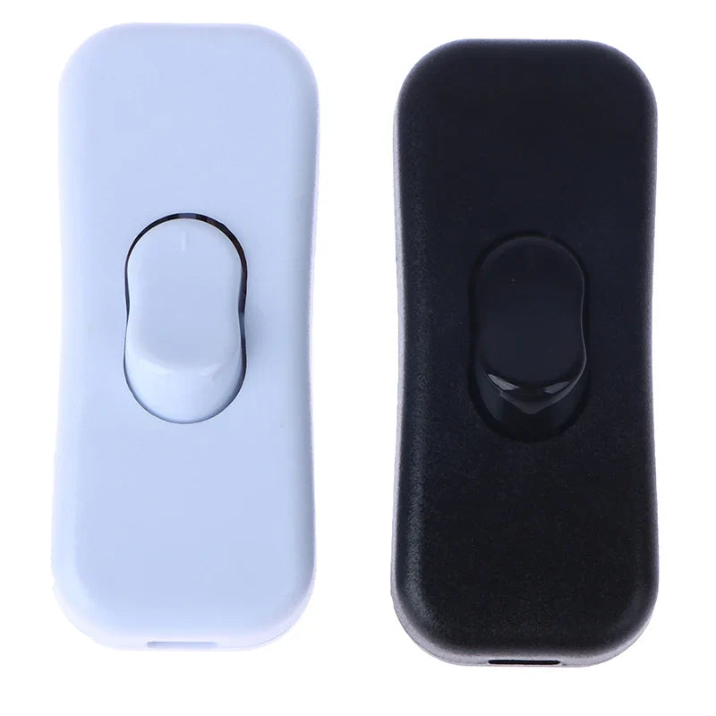 AC 250V Inline Rocker Toggle Switch for Table Lamp & LED Light