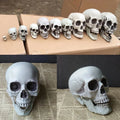 Plastic Skull Head Figurine – Halloween & Party Décor Statue
