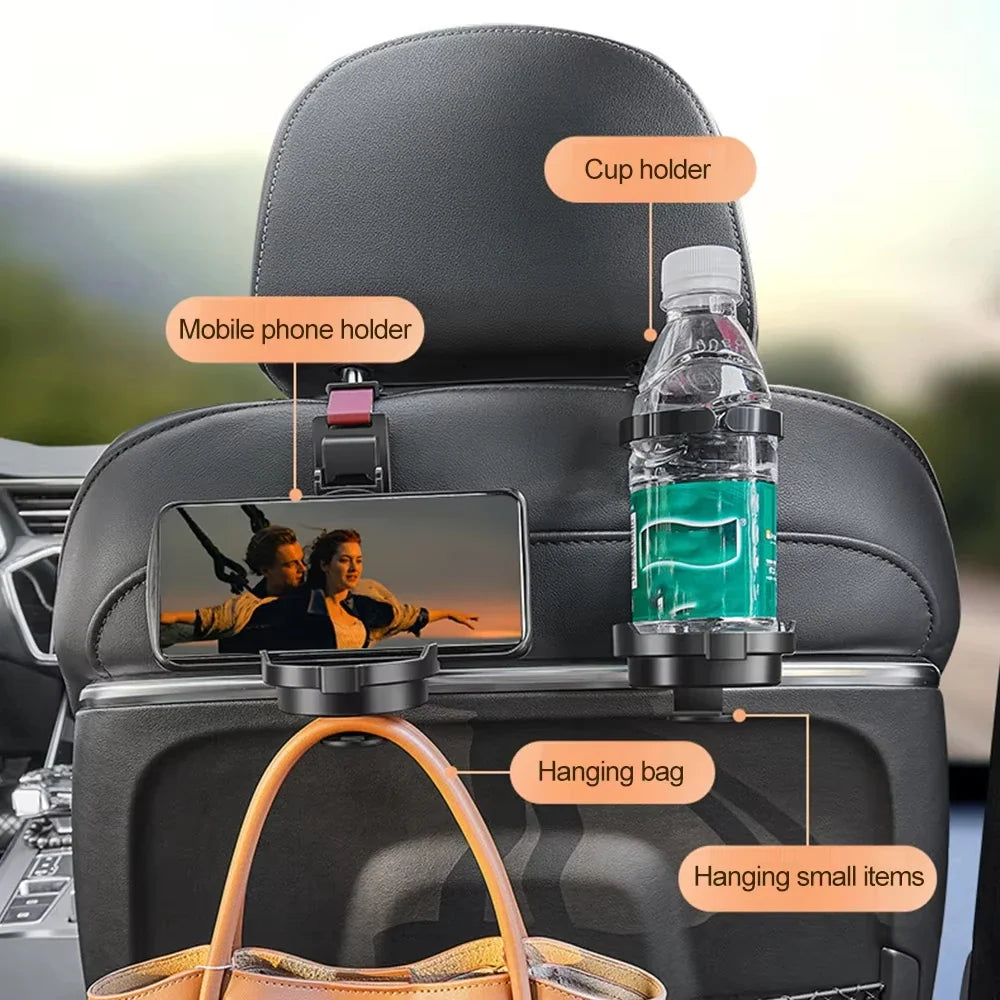 3-in-1 Car Cup Holder Air Vent Mount & Phone Organizer