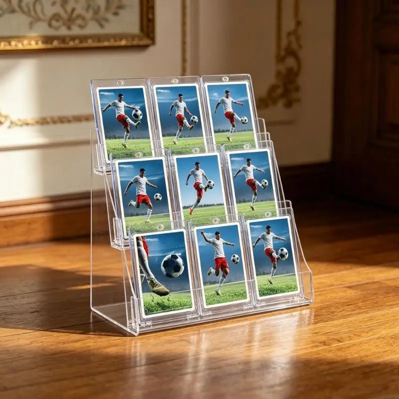 25-Pack Clear Acrylic Trading Card Stands for 35PT Cards