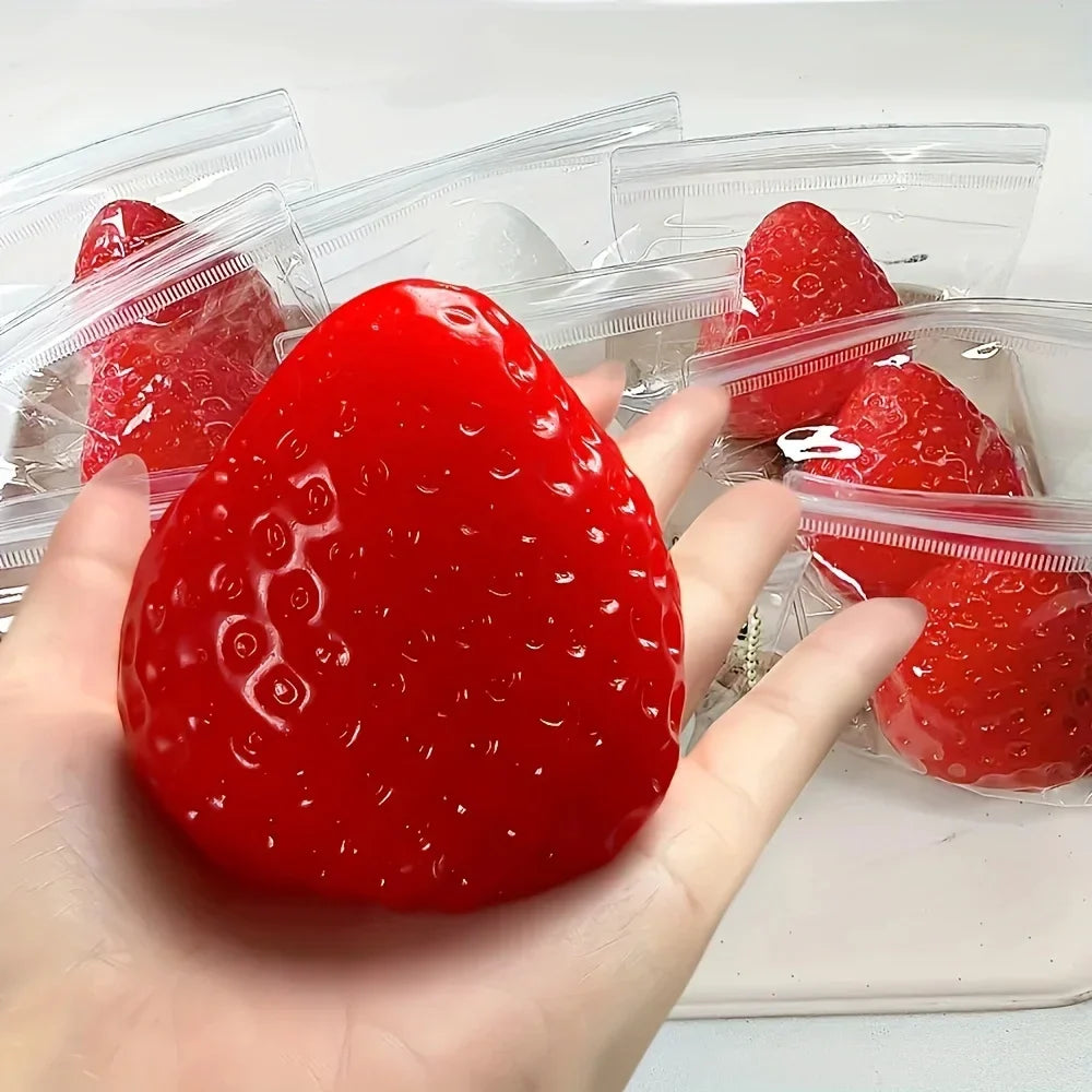 Strawberry Gummy Slow-Rise Squeeze Toy | Squishy Fidget Gift