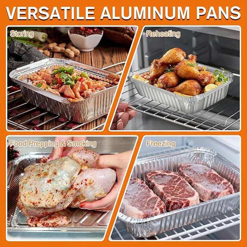 100-Pack Aluminum Foil Loaf Pans – Non-Stick Baking Trays