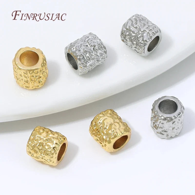 18K Gold Plated Zircon Spacer Beads – Brass DIY Jewelry Findings
