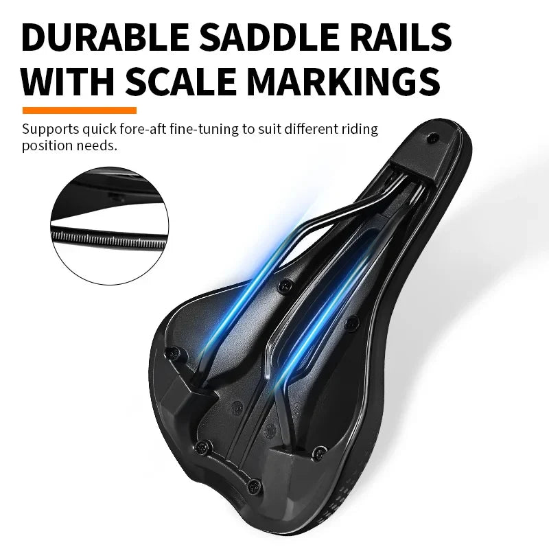 BUCKLOS Breathable MTB Road Bike Saddle – Unisex Cycling Seat