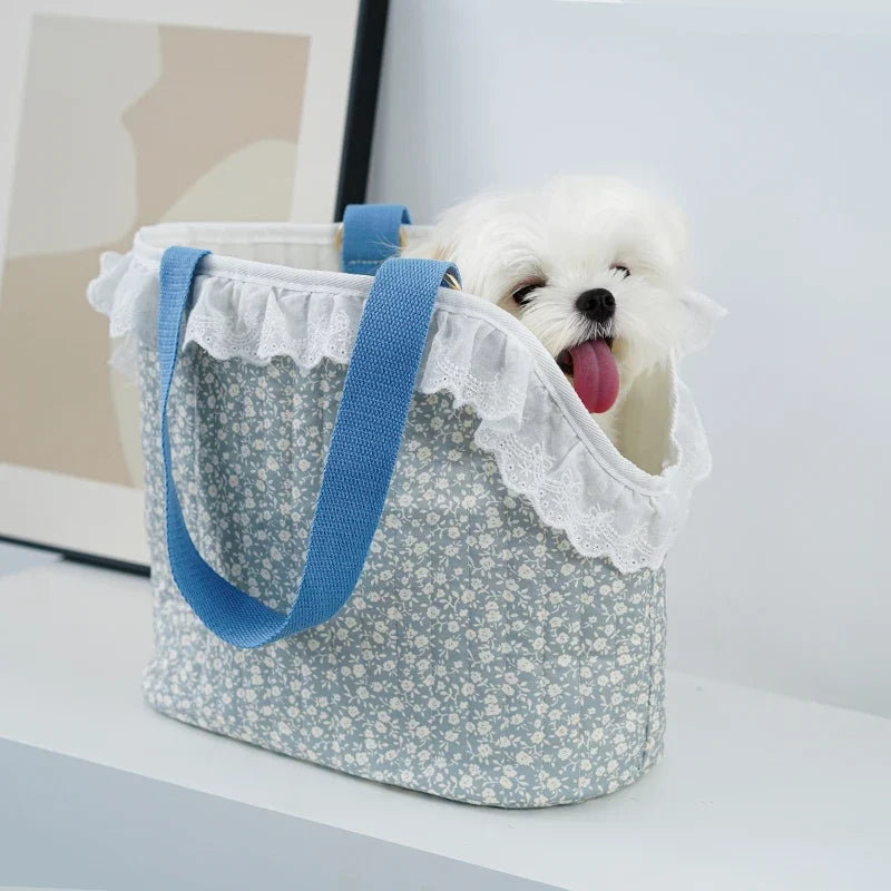 Small Dog Carrier Backpack – Breathable Cotton Pet Sling Bag